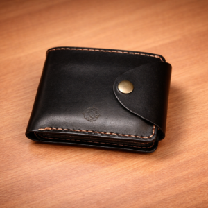 Home bifold leather wallet